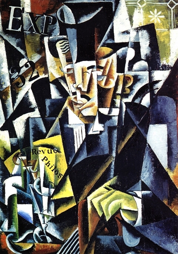 Retrato de um filósofo, obra de Liubov Popova Retrato de um filósofo, obra de Liubov Popova