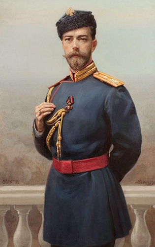 Retrato de Nicolau II, &uacute;ltimo imperador e czar da R&uacute;ssia