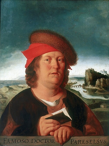 Retrato pintado de Paracelso