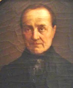 Retrato pintado de Augusto Comte