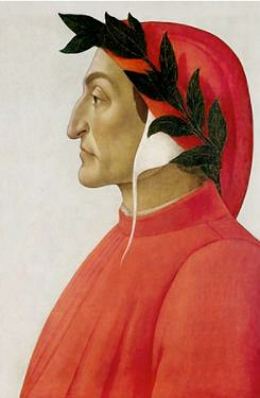 Retrato do poeta italiano Dante Alighieri