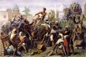 Revolta dos Cipaios Pintura retratando a rebelião indiana de 1857