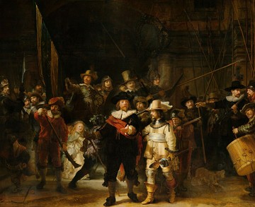 Ronda Noturna de Rembrandt Pintura Ronda Noturna de Rembrandt