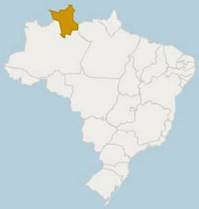 Localizalização geográfica de Roraima no Brasil