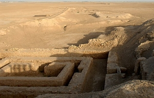 Ruinas de uma cidade da mesopotâmia