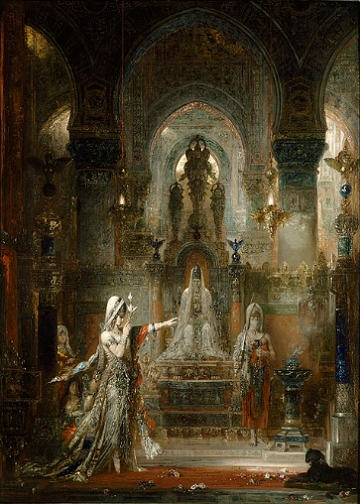 Salom&eacute; dan&ccedil;ando diante de Herodes (1874) de Gustave Moreau