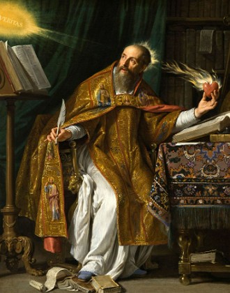 Agostinho de Hipona Pintura mostrando Agostinho de Hipona