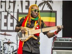 Músico de Reggae num show