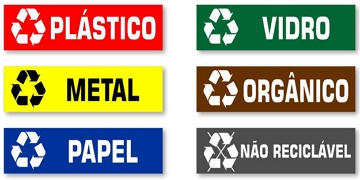 Cores e símbolos da reciclagem Cores e símbolos da reciclagem
