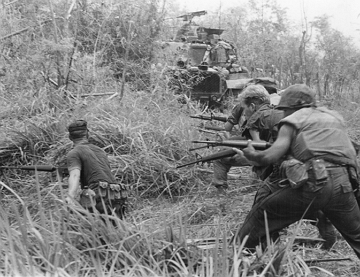 Foto de soldados dos EUA na Guerra do Vietn&atilde;