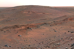 Foto do solo do planeta Marte