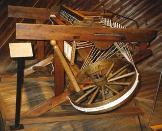 Foto da máquina Spinning Jenny