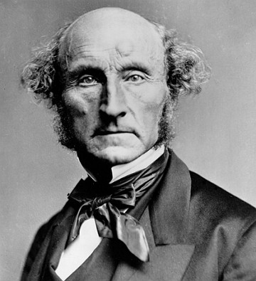 John Stuart Mill Retrato em preto e branco de John Stuart Mill