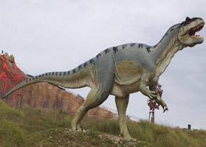 Reprodução de um Tiranossauro Rex