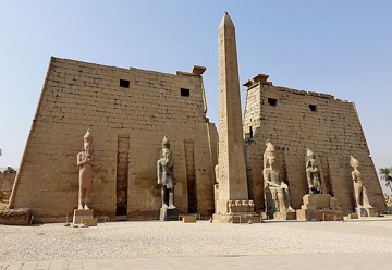 Entrada do templo de Luxor Entrada do templo de Luxor