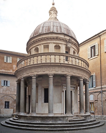 Templo de São Pedro em Montorio, de Donato Bramante Templo de São Pedro em Montorio, obra de Donato Bramante