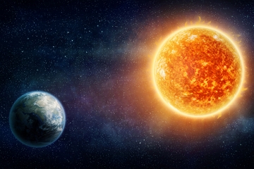 Terra e Sol Planeta Terra e Sol