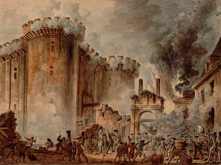Pintura representando a Tomada da Bastilha Pintura representando a Tomada da Bastilha na fase inicial da Revolução Francesa