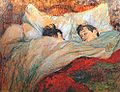Na cama, obra de Toulouse Lautrec