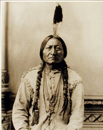 Foto do ind&iacute;gena Touro Sentado, l&iacute;der dos sioux