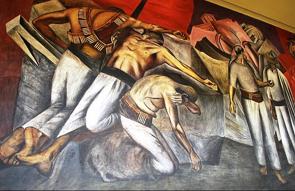 A Trincheira, mural artístico de Orozco