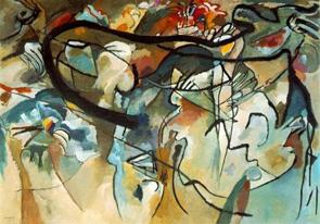 O último julgamento, obra abstrata de Kandinsky