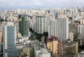 Vista aérea do centro da cidade de São Paulo