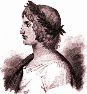 Pintura representando o poeta romano Virgílio