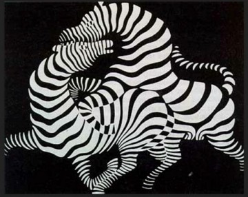 Zebra, obra de Victor Vasarely Zebra, obra de Victor Vasarely